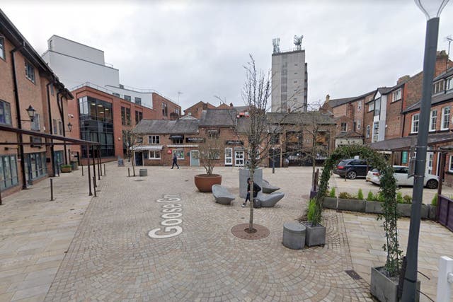 <p>Rico Burton was fatally stabbed on Goose Green (pictured) on Sunday morning</p>