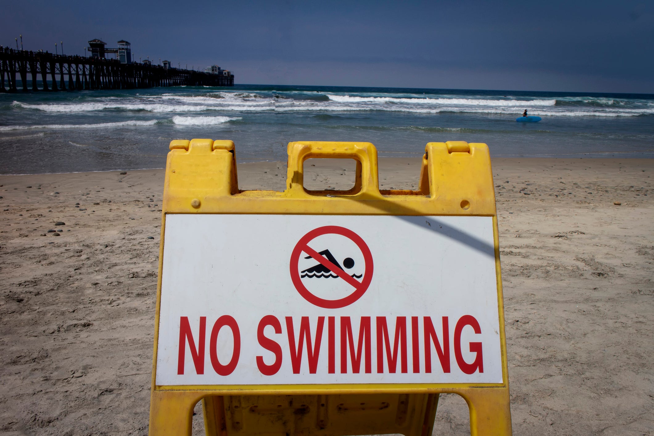 Beaches on the south coast were closed in August because of sewage discharges