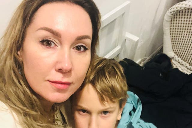 <p>Tania Orlova came to the UK in April with her son Danylo</p>