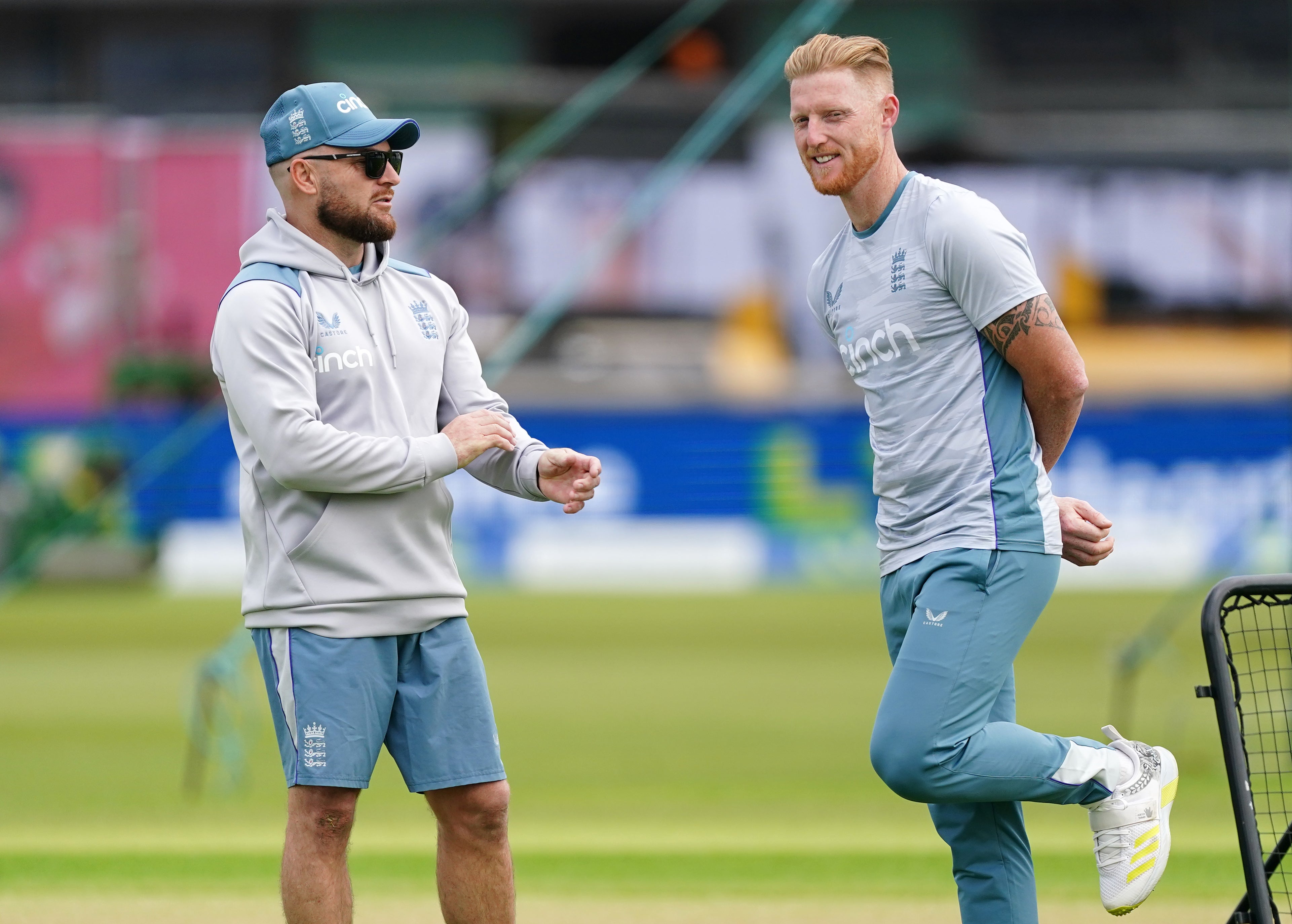 England head coach Brendon McCullum and Ben Stokes have plenty to ponder in Manchester (Mike Egerton/PA)