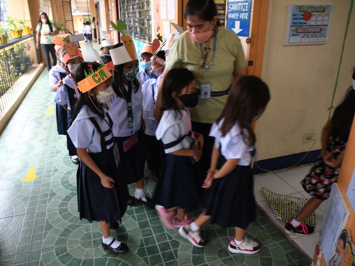 Philippines schools reopen after two years of Covid curbs