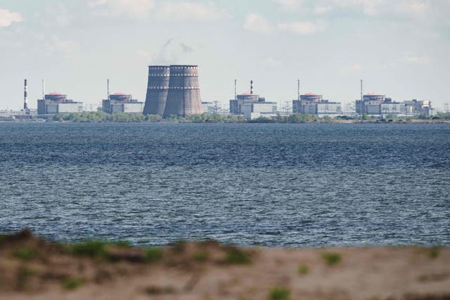 <p>The Zaporizhzhia nuclear power plant in Ukraine </p>