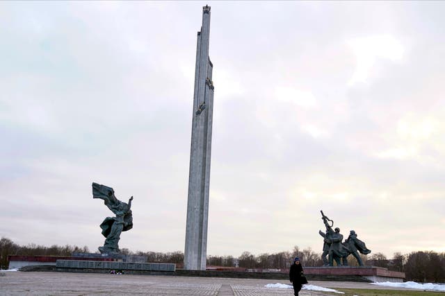 Latvia Soviet Monument