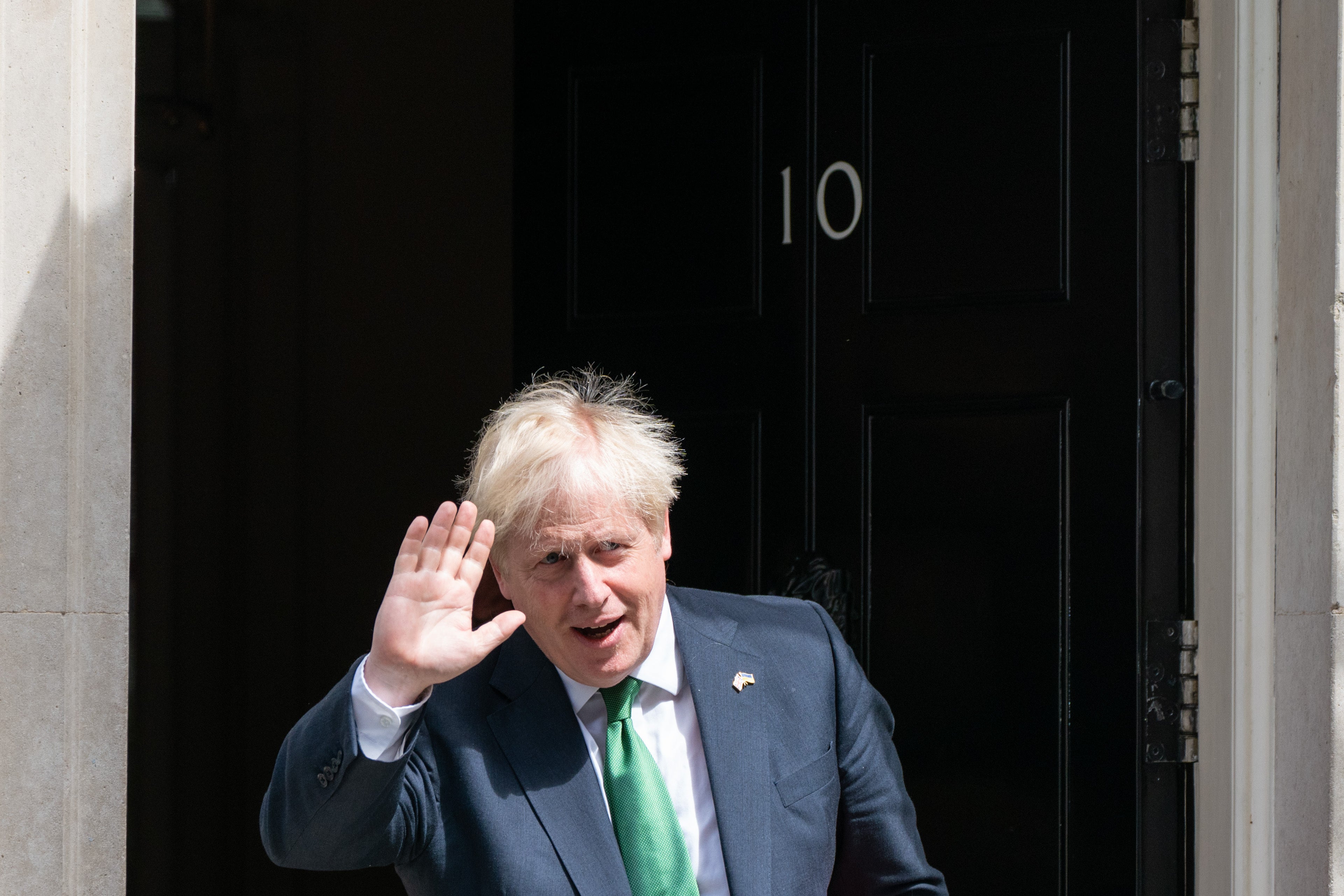 Prime Minister Boris Johnson departs 10 Downing Street (PA)