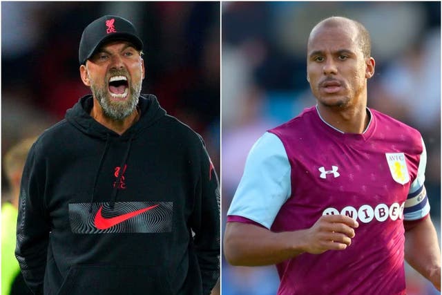 <p>Jurgen Klopp and Gabriel Agbonlahor have entered an unlikely war of words </p>
