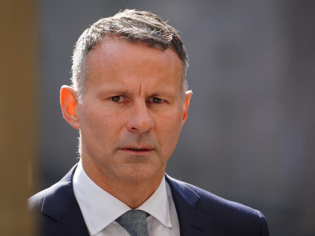 Former Manchester United footballer Ryan Giggs arrives at Manchester Crown Court (Peter Byrne/PA)