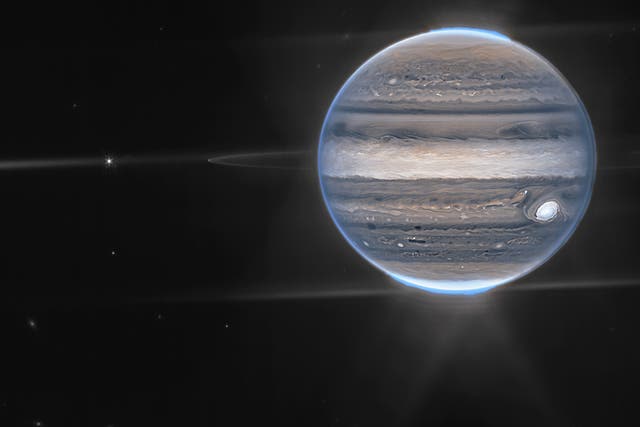 <p>Júpiter visto a través del telescopio espacial </p>