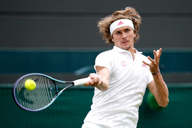 Alexander Zverev is still working his way back to full fitness after ankle surgery (John Walton/PA)