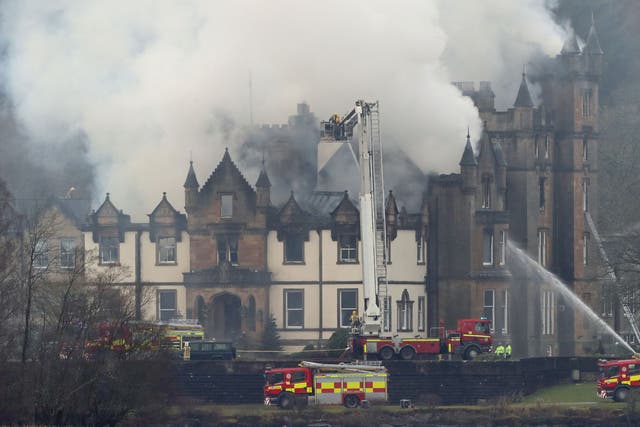 The blaze in December 2017 claimed two lives and caused extensive damage to the hotel on the banks of Loch Lomond (Andrew Milligan/PA)