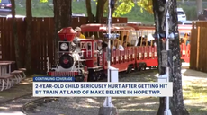 Two-year-old boy struck by train at popular New Jersey amusement park
