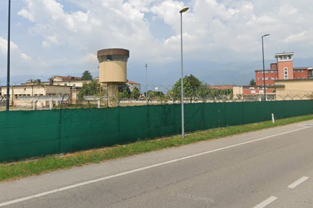 <p>Aviano Air Force Base in northern Italy, where an unnamed 20-year-old US soldier who fatally struck a 15-year-old boy in a traffic accident is being held</p>