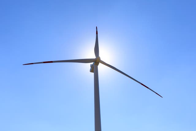 <p>A wind turbine in Belgium this month</p>