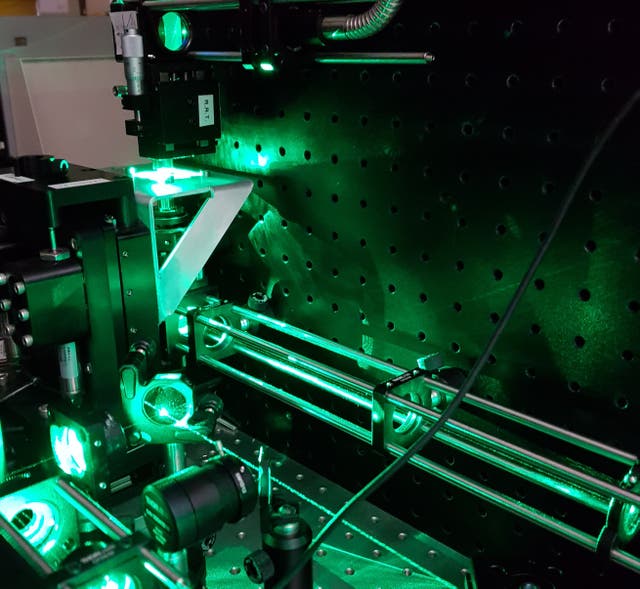 Heriot-Watt University experts said laser shaping techniques had led to a ‘major advance’ in manufacturing fibre-optic medical devices (Heriot-Watt University/PA)