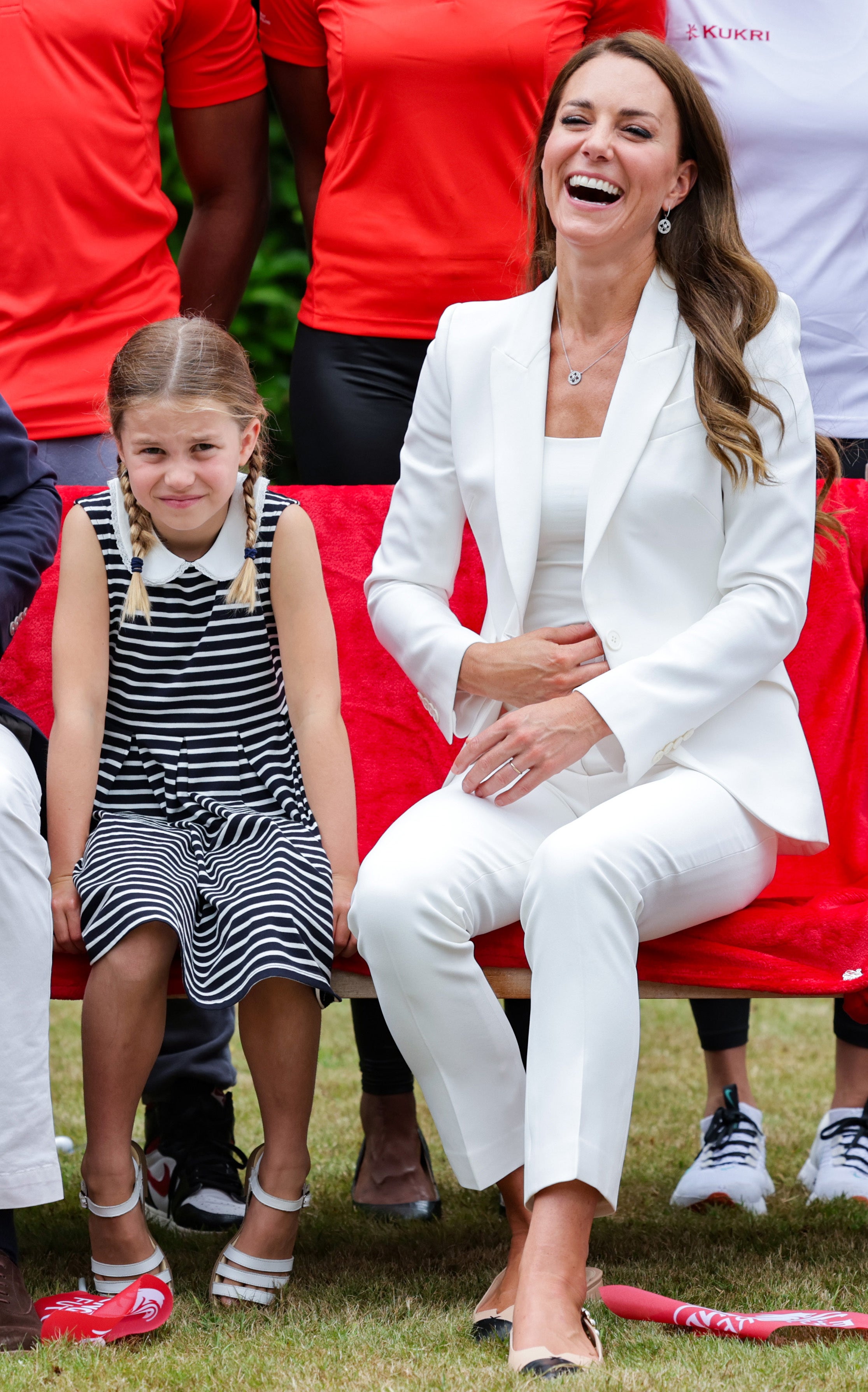 The Duchess of Cambridge and Princess Charlotte at the Commonwealth Games the Birmingham 2022 (Chris Jackon/PA)
