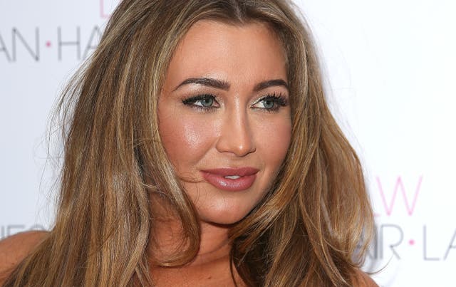 <p>Lauren Goodger was among the seven celebrities</p>