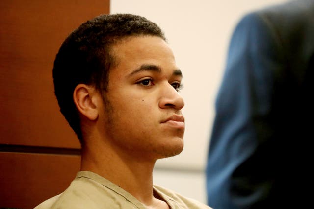 <p>Zachary Cruz, brother of Nikolas Cruz, appears in court in Fort Lauderdale in March 2018</p>