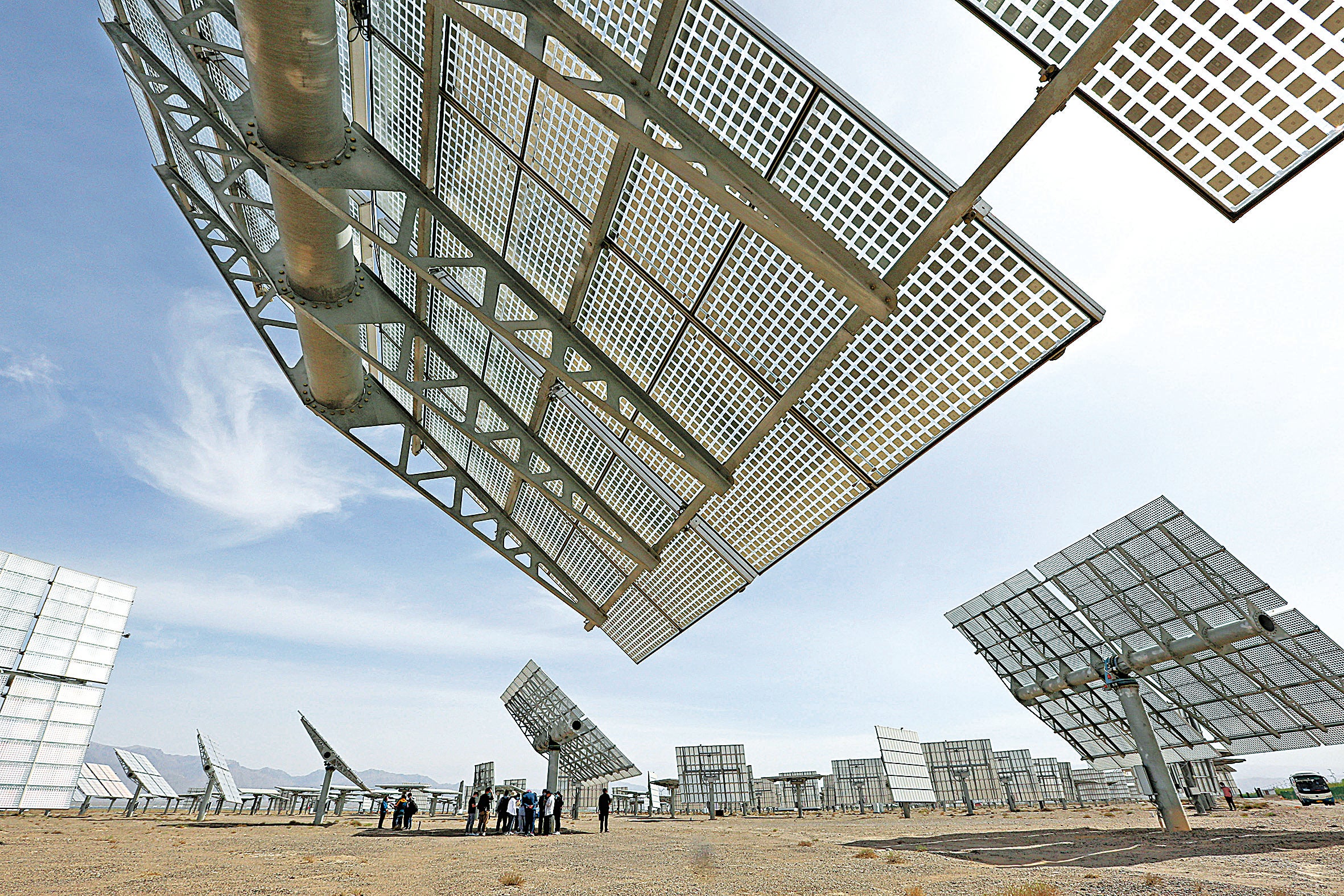 A photovoltaic power station in Hami, Xinjiang