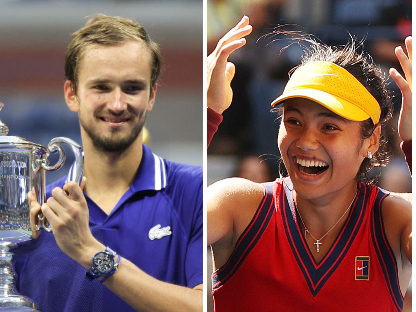 Daniil Medvedev and Emma Raducanu are the defending US Open champions