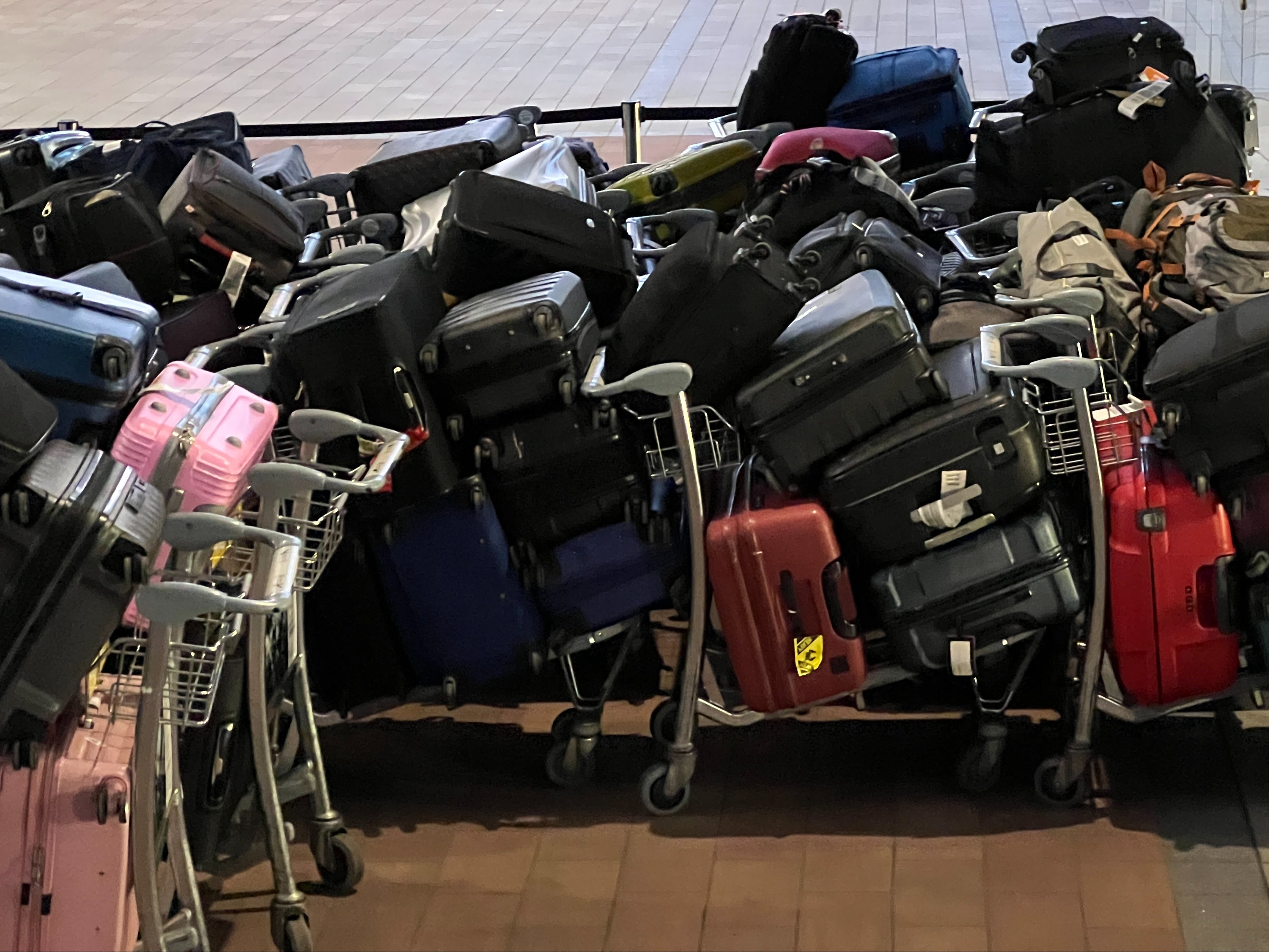 Case chase: bags at Heathrow airport