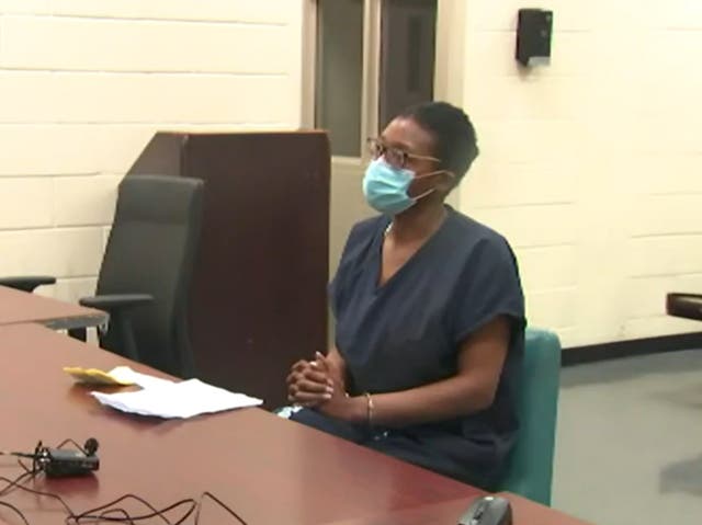<p>Raïssa Kengne during her first court appearance on Tuesday 23 August 2022</p>