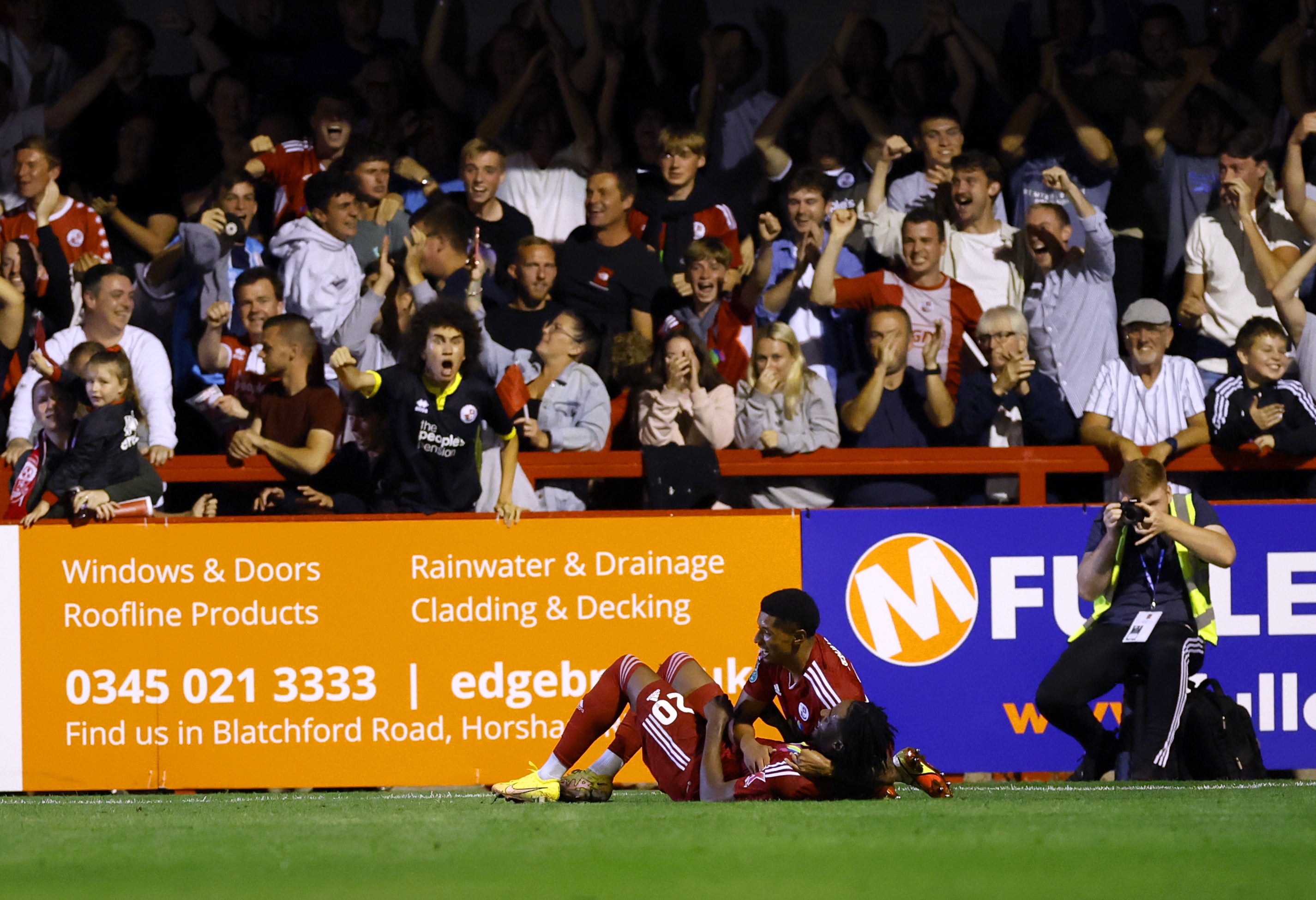 James Balagizi added a second for Crawley (Steven Paston/PA)
