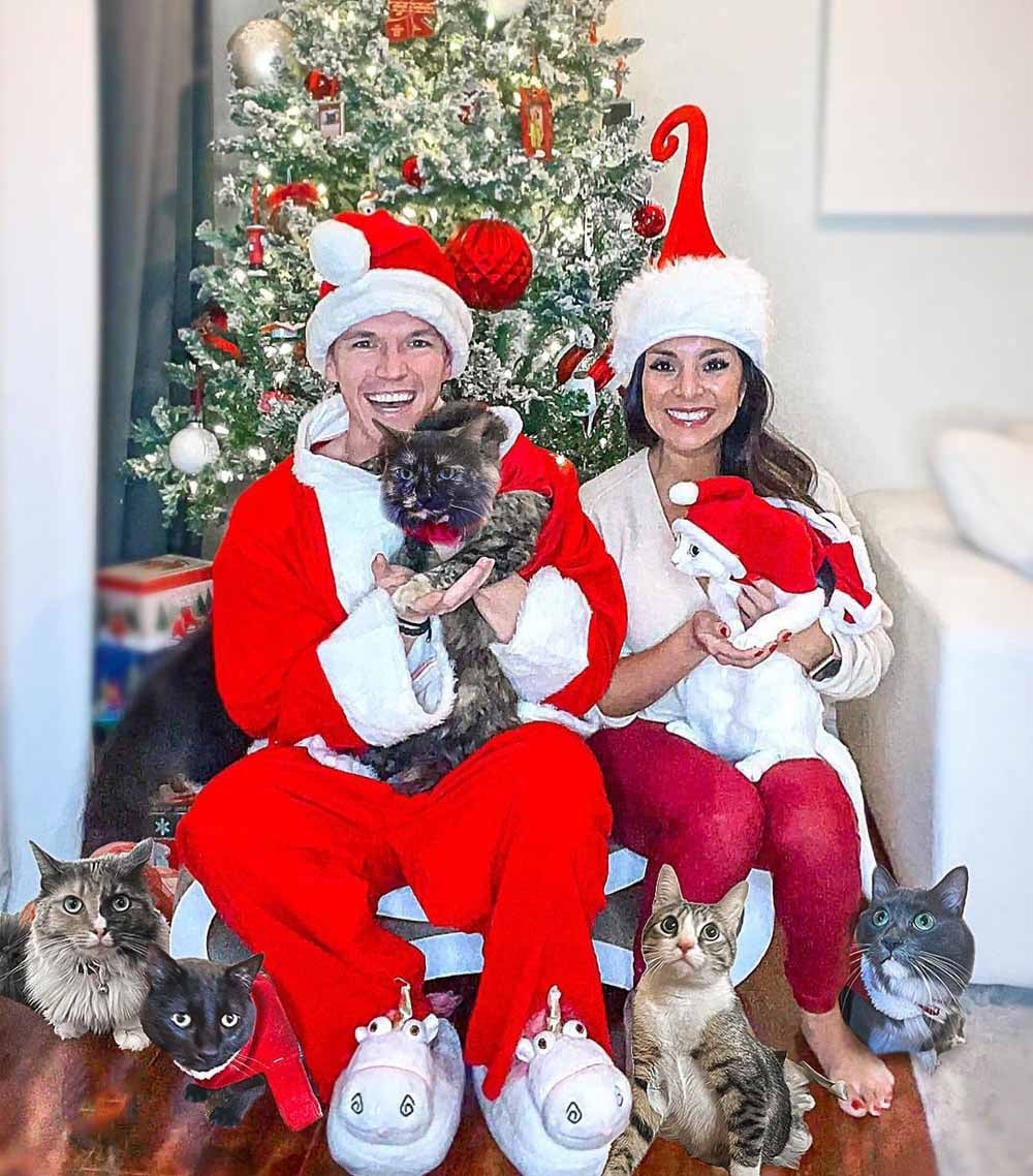 Sabrina and James now have six cats. (Collect/PA Real Life)
