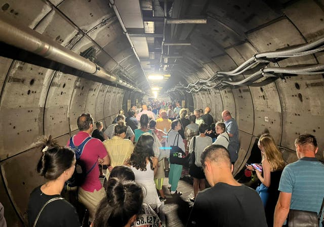 <p>‘It was like a disaster movie’ – one passenger describes the scene inside the tunnel  </p>