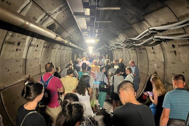 <p>‘It was like a disaster movie’ – one passenger describes the scene inside the tunnel  </p>