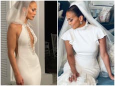 All three of Jennifer Lopez’s wedding dresses shared one unusual detail