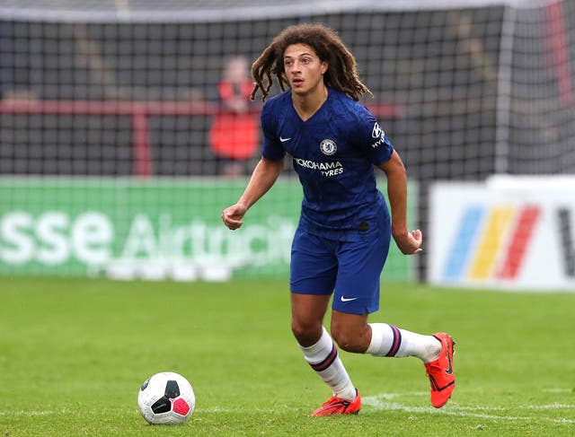 <p>Ethan Ampadu has been a fringe figure at Chelsea since joining them in 2017 and has had three loan spells away from the club (Brian Lawless/PA)</p>