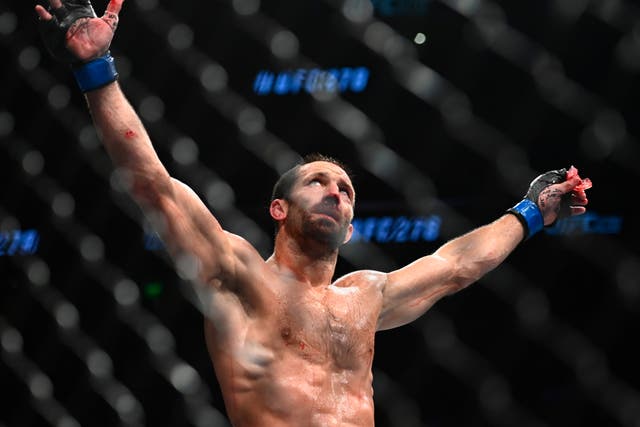 <p>Luke Rockhold lost his first fight in three years before calling time on his career</p>
