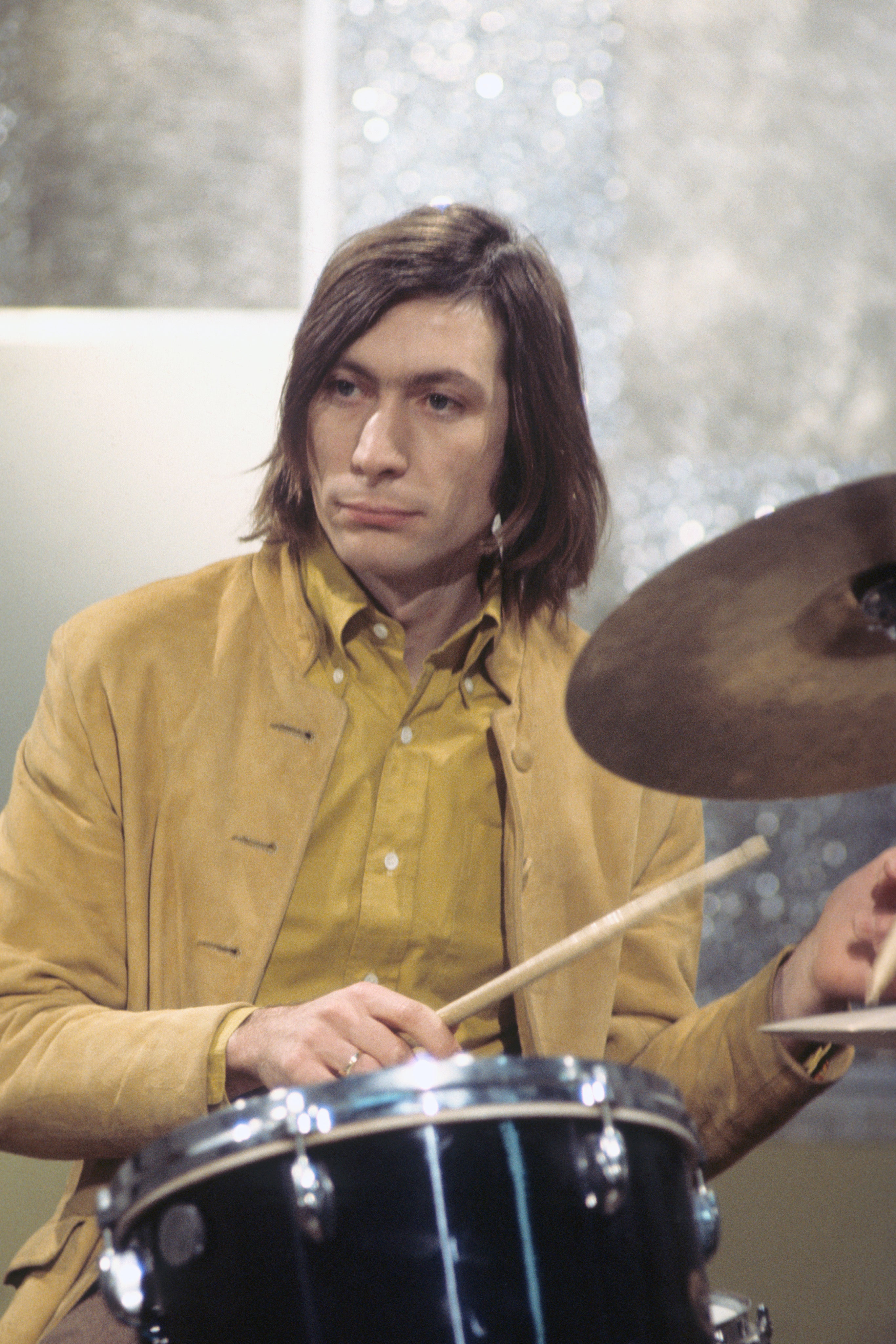 Charlie Watts during the early years of the Rolling Stones (PA)
