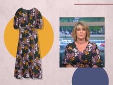 Ruth Langsford nails transitional dressing with this ditsy floral midi from the high street 