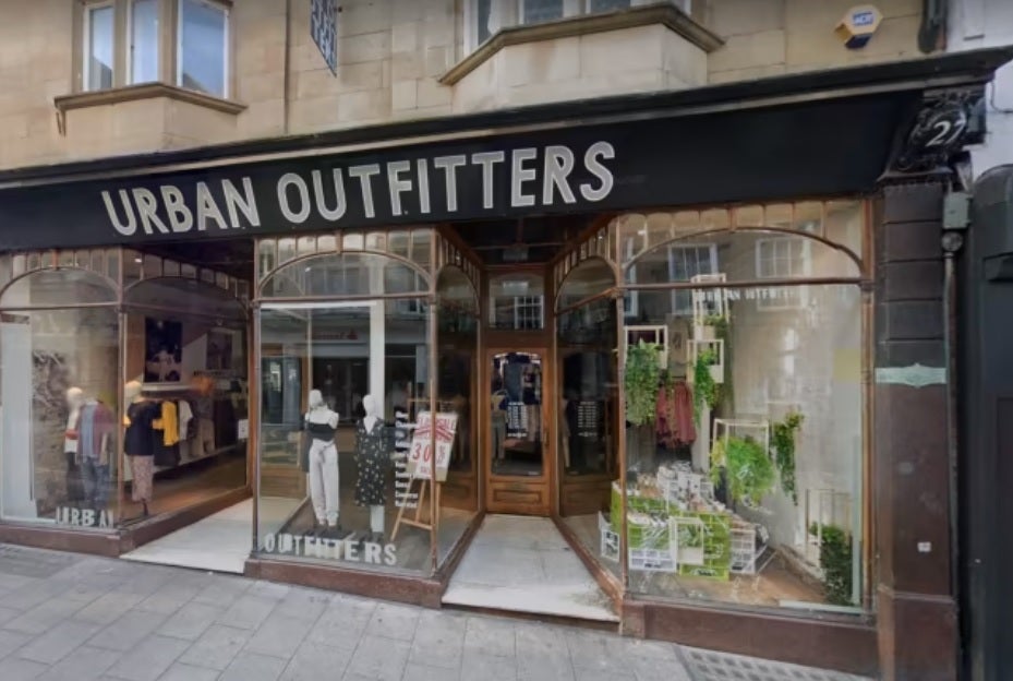 Urban Outfitters said it had the changing rooms professionally cleaned after the incident.