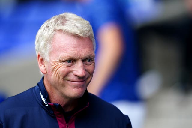 David Moyes admitted he has lost count of the number of players West Ham have bid for (Mike Egerton/PA)