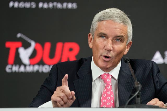 PGA Tour Commissioner Jay Monahan (AP Photo/Steve Helber)