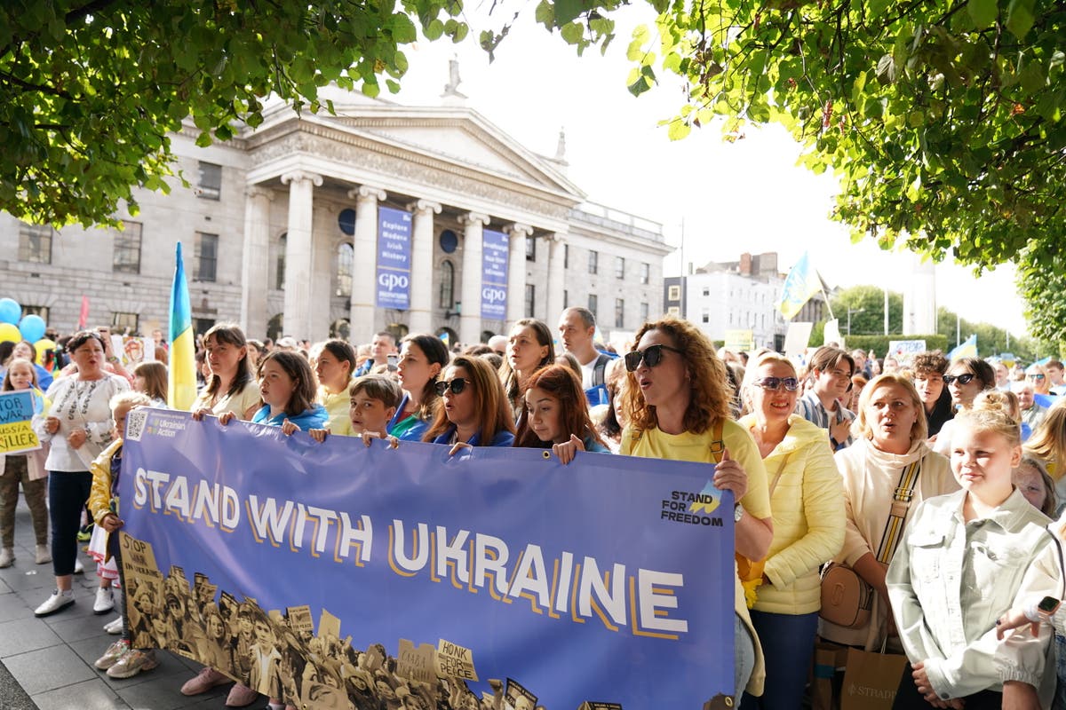 Thousands of Ukrainians mark their independence day in Dublin