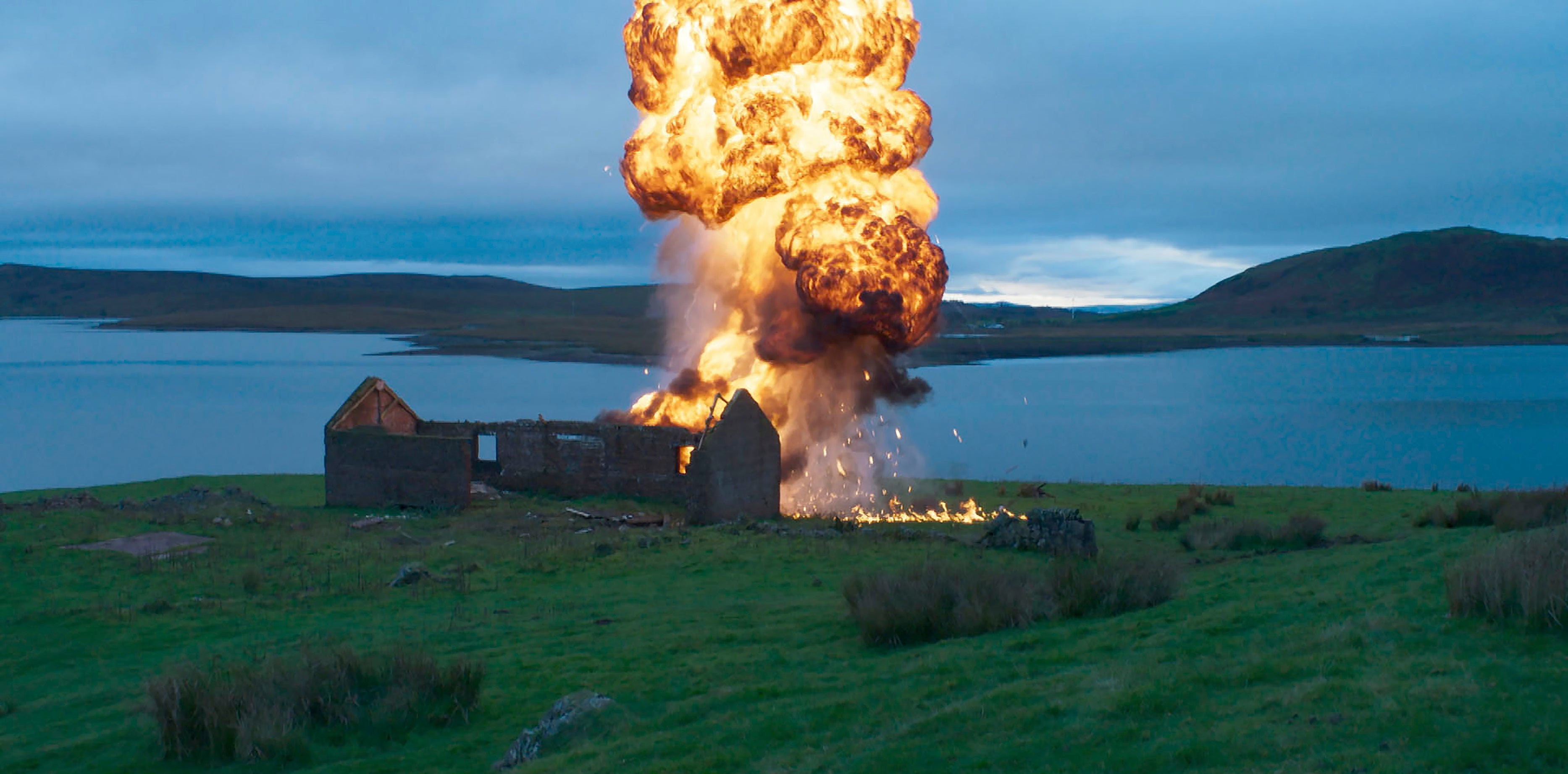 Wednesday evening’s episode of Shetland saw Tosh caught in a potentially fatal explosion (ITV Studios/BBC/PA)