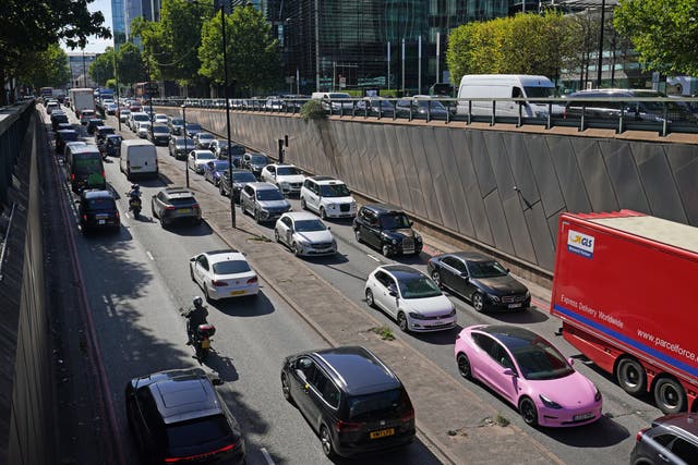 Drivers planning bank holiday getaways on Friday afternoon are being warned they could face severe delays (Yui Mok/PA)