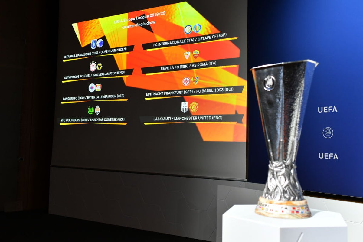 What time is the Europa League draw in the present day?