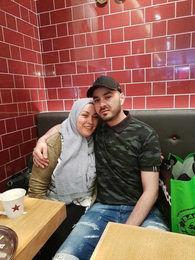Takieddine Boudhane with his mother (Met Police)
