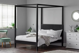 Habitat Blissford four-poster double wooden bed frame