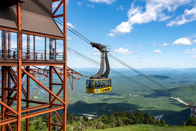 <p>The cable car at Cannon Mountain, New Hampshire </p>