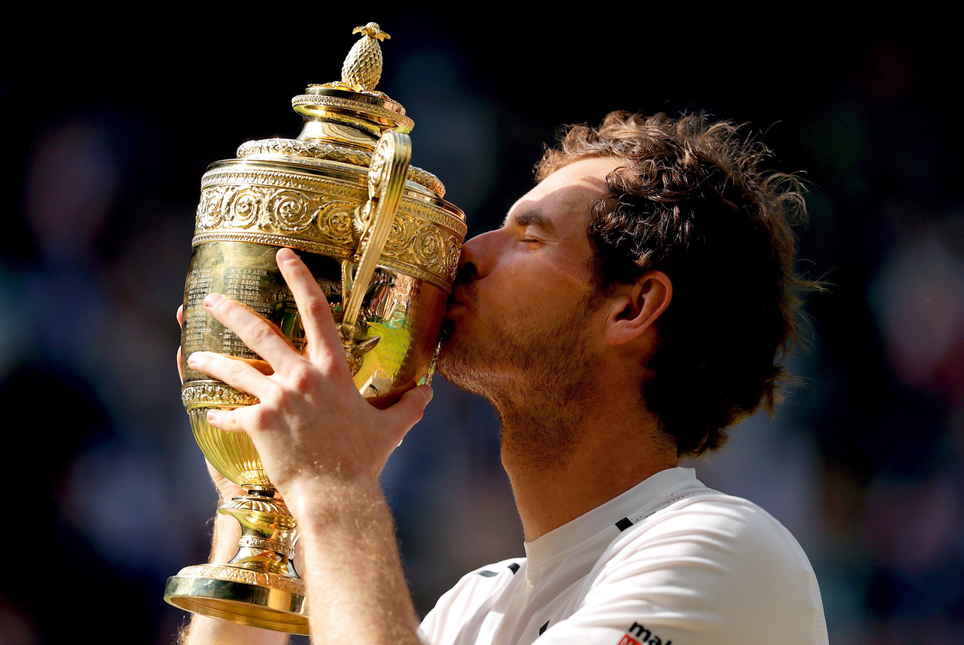 Murray with the Wimbledon trophy in 2016 (Adam Davy/PA)