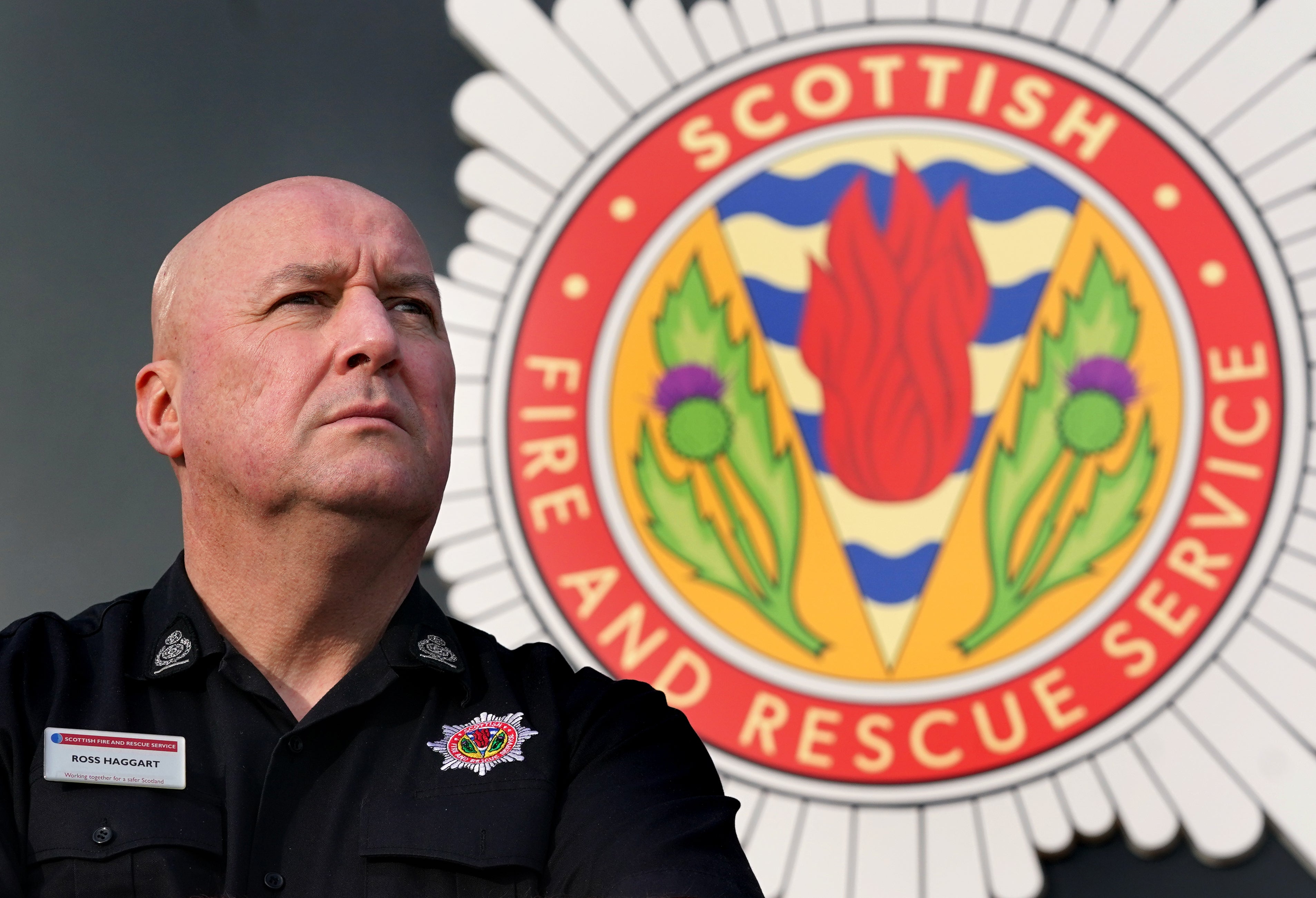SFRS interim Chief Officer Ross Haggart said the seven men had made the ‘ultimate sacrifice’. (Andrew Milligan/PA)