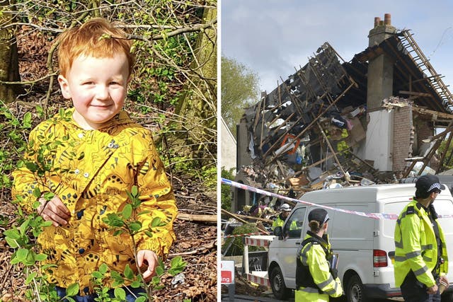 <p>George Arthur Hinds, aged two years and 10 months died after a gas explosion on Mallowdale Avenue</p>