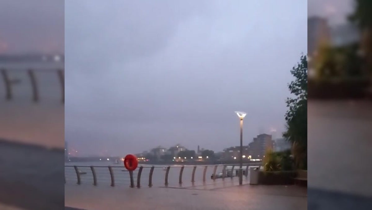 Torrential downpours batter England as thunderstorm warnings issued