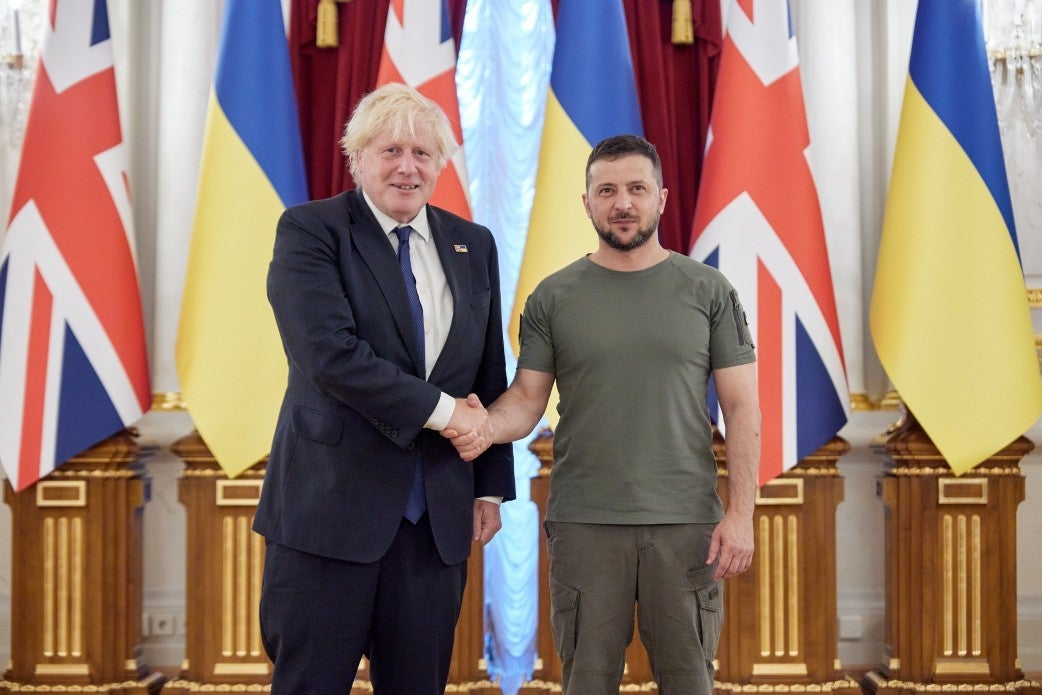 How many people, I wonder, ask themselves, in the light of Johnson’s words from Kyiv, whose interests the UK prime minister is dutybound to represent?