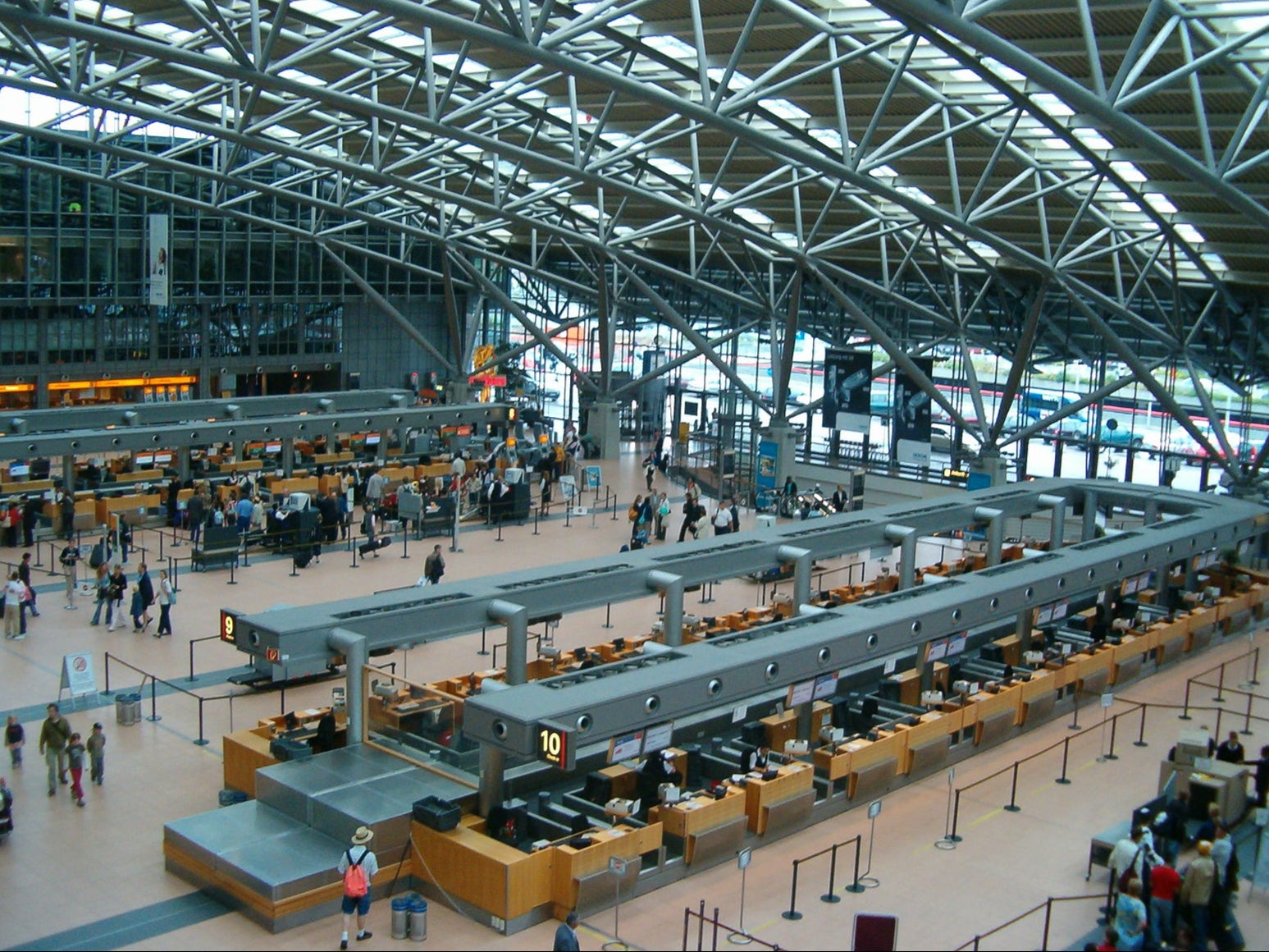 Hamburg Airport, where American Airlines aircraft currently do not fly to
