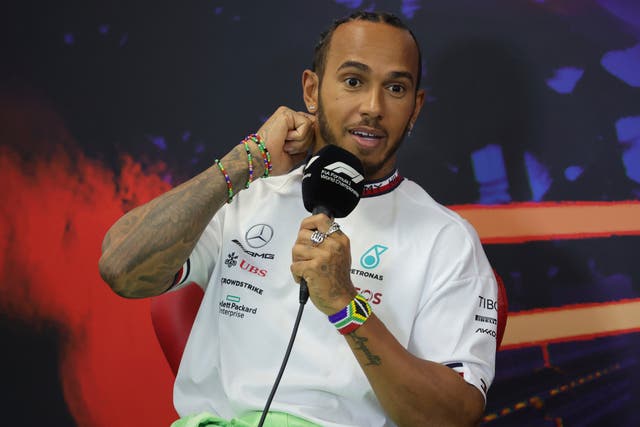 Lewis Hamilton hopes to end his losing streak at this weekend’s Belgian Grand Prix (Olivier Matthys/AP)
